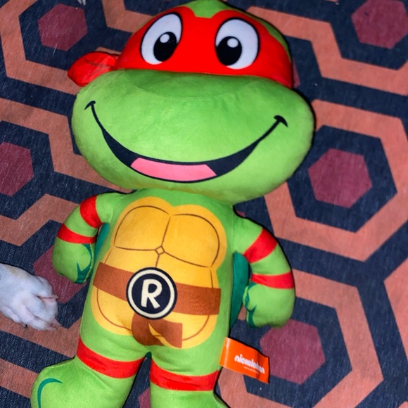 Nickelodeon Green and Red Turtle Plush - Picture 1 of 11